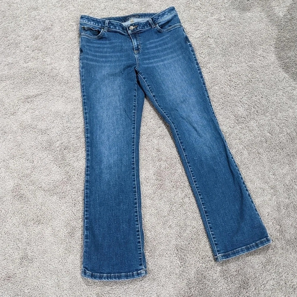 Garnet Hill 30P straight leg jeans - Picture 1 of 13